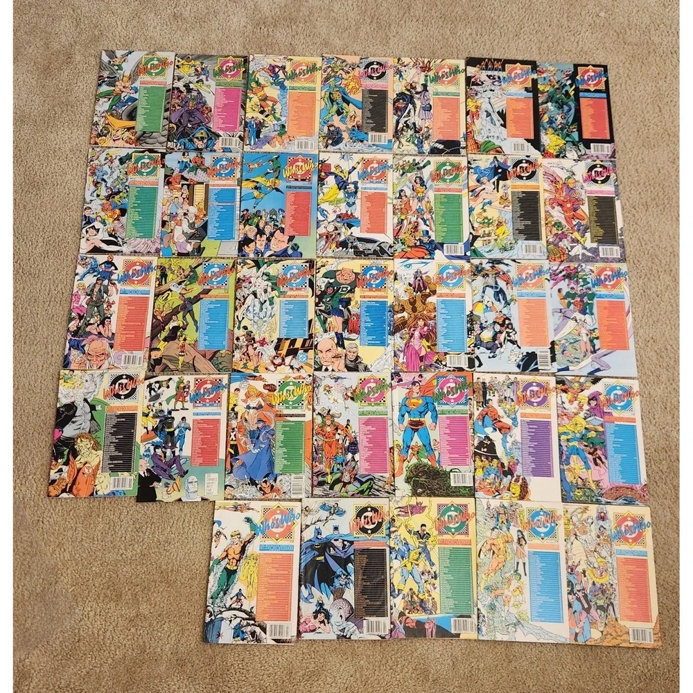 Dc Comics Lot Of 33 Who's Who Comics EUC